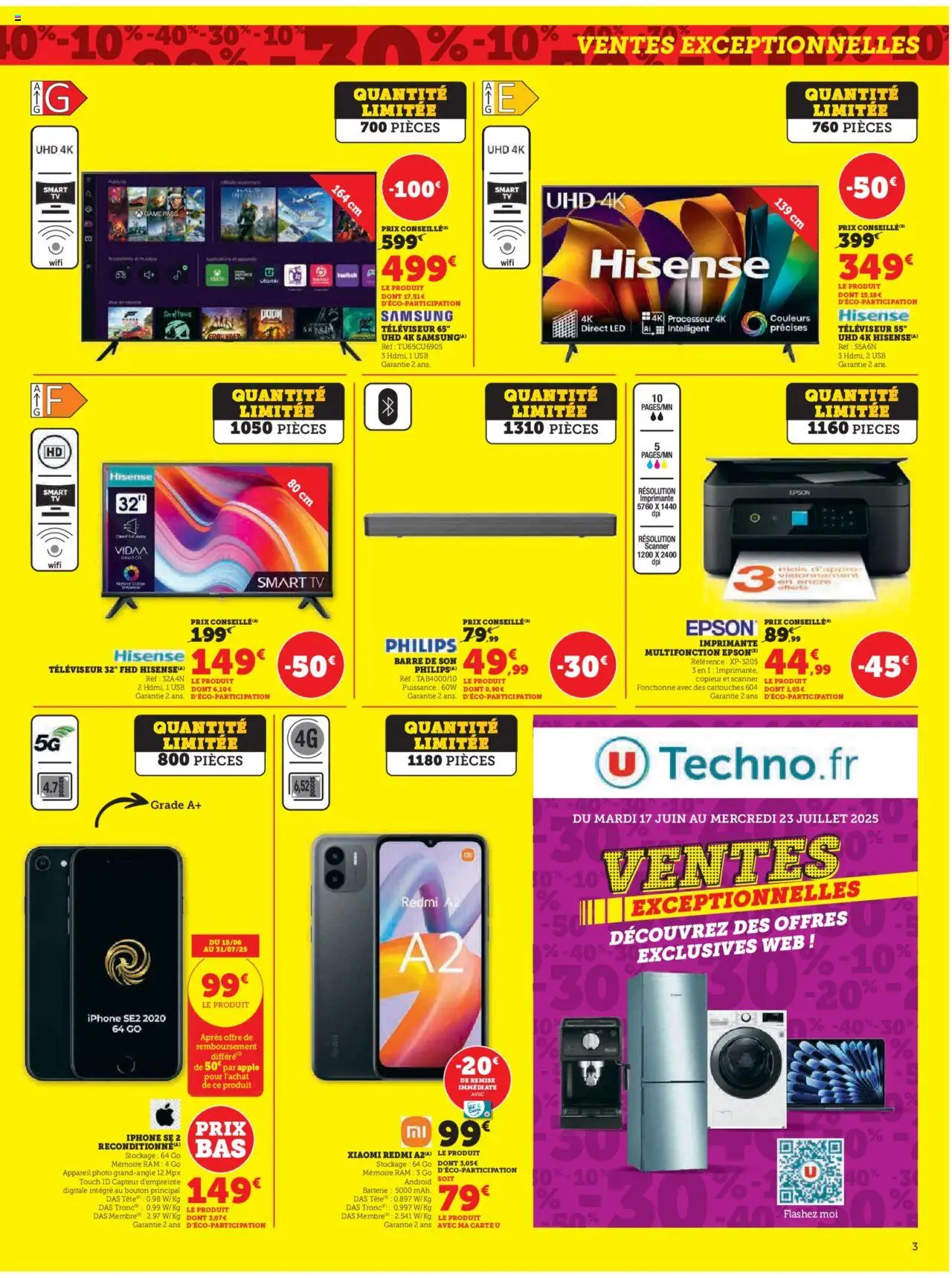  | Page: 3 | Produits: Imprimante, Télévision, Appareil photo, Batterie