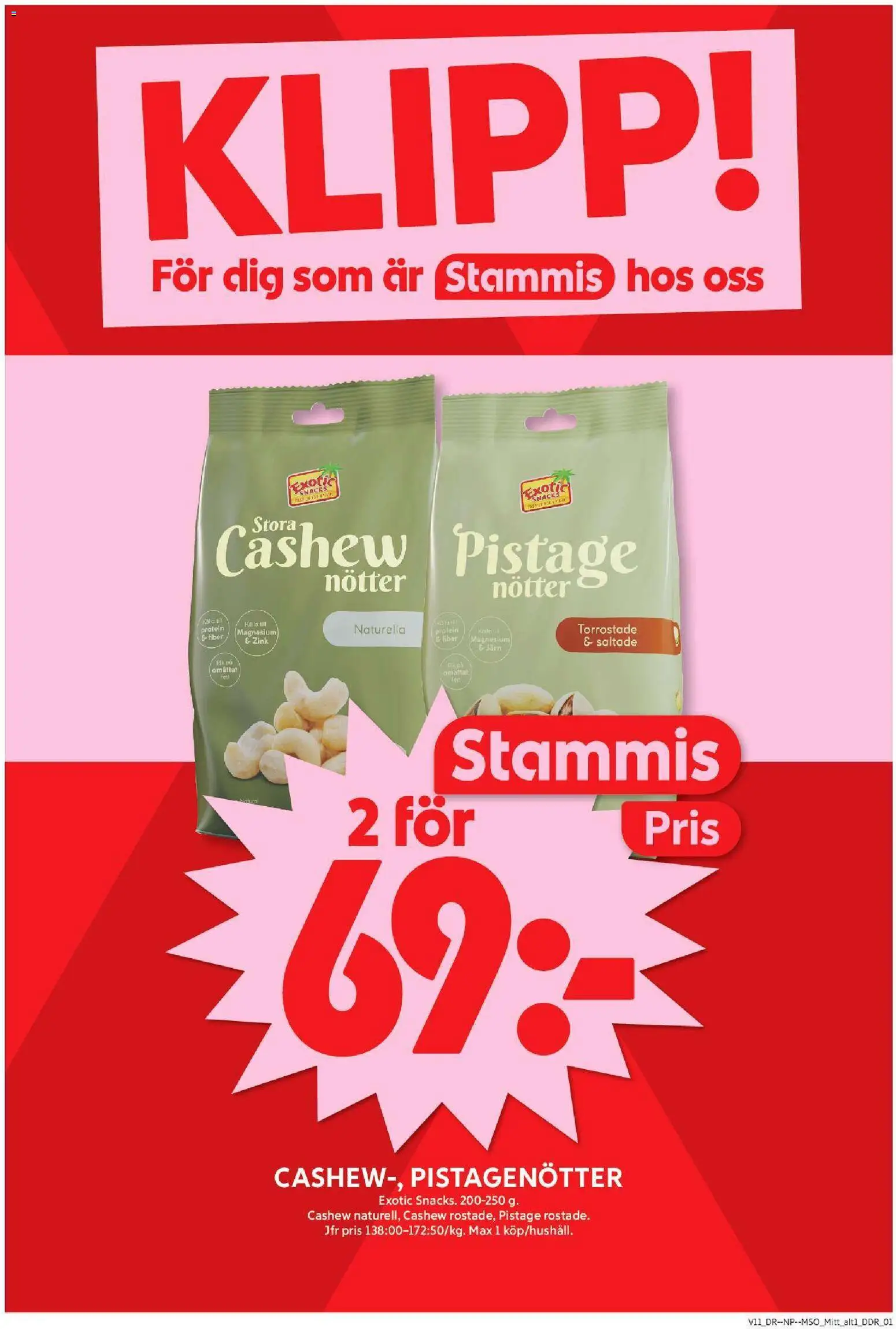 ICA Maxi reklamblad aktuell från 09.03.2026 | Sida: 2 | Produkter: Nötter