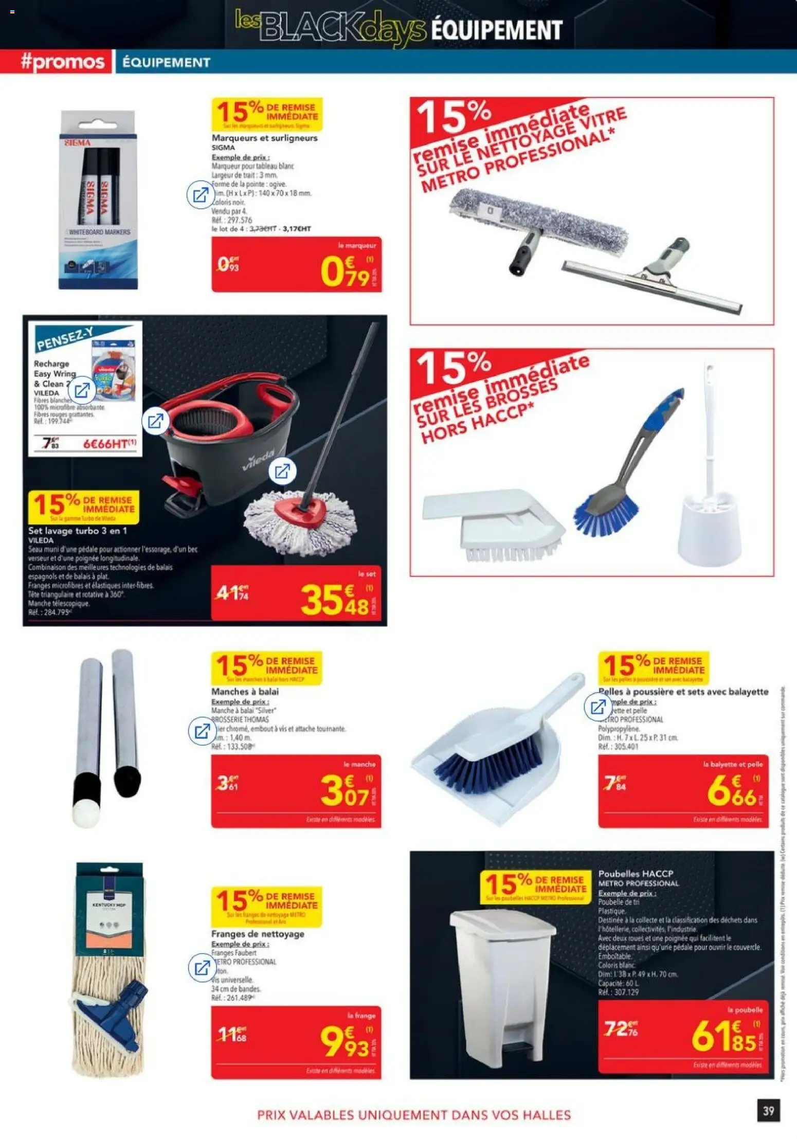 {H1} | Page: 31 | Produits: Poubelle, Tableau blanc, Combinaison, Vileda