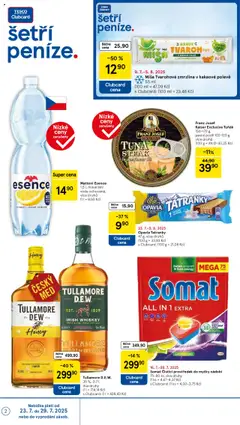Tesco leták - Supermarket od 23.07.2025 | Strana: 2 | Produkty: Zmrzlina, Steak, Minerální voda, Mattoni Esence