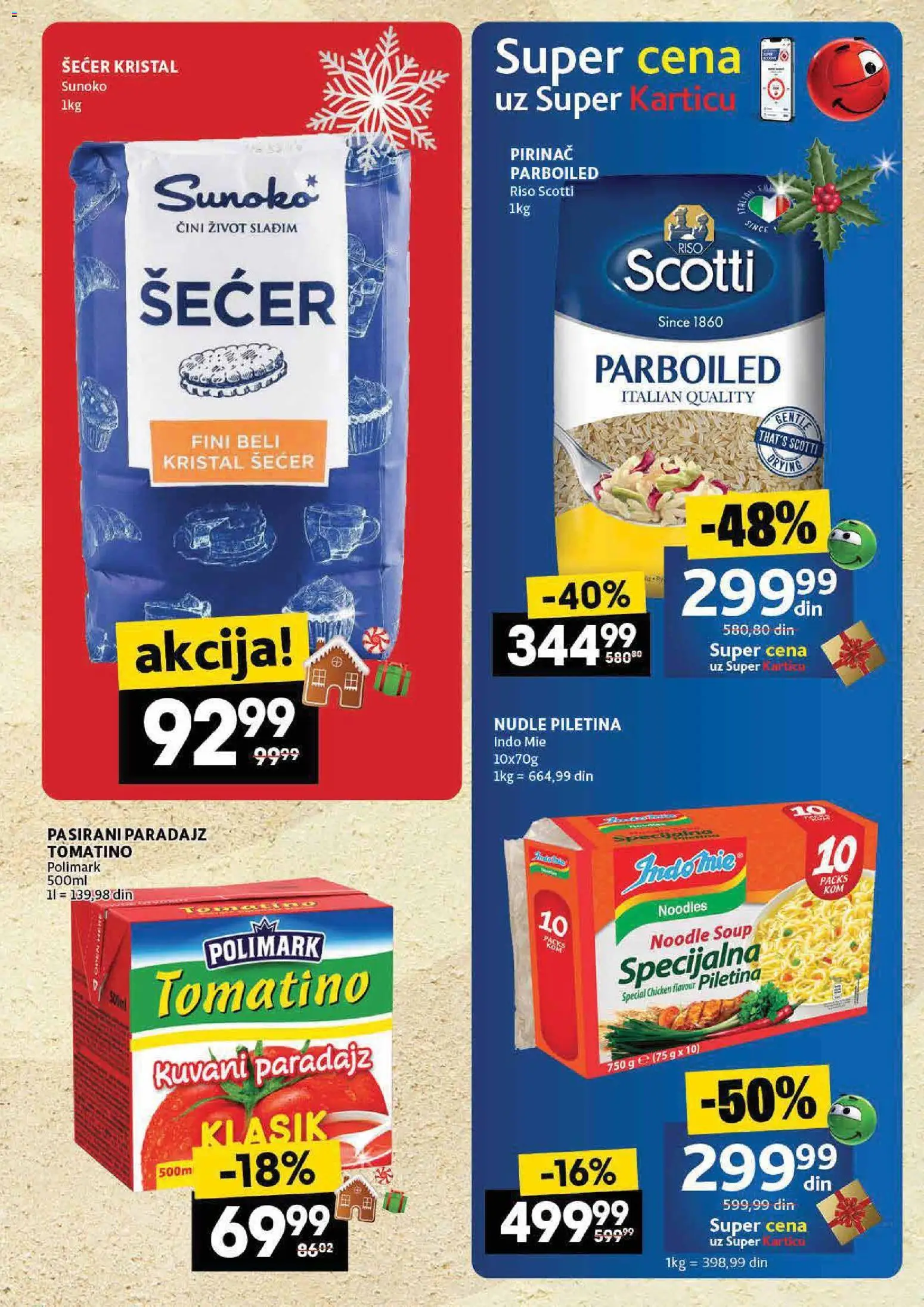 Roda katalog - važi od 08.01.2026 | Strana: 15 | Proizvode: Pasirani paradajz, Šećer, Piletina, Nudle