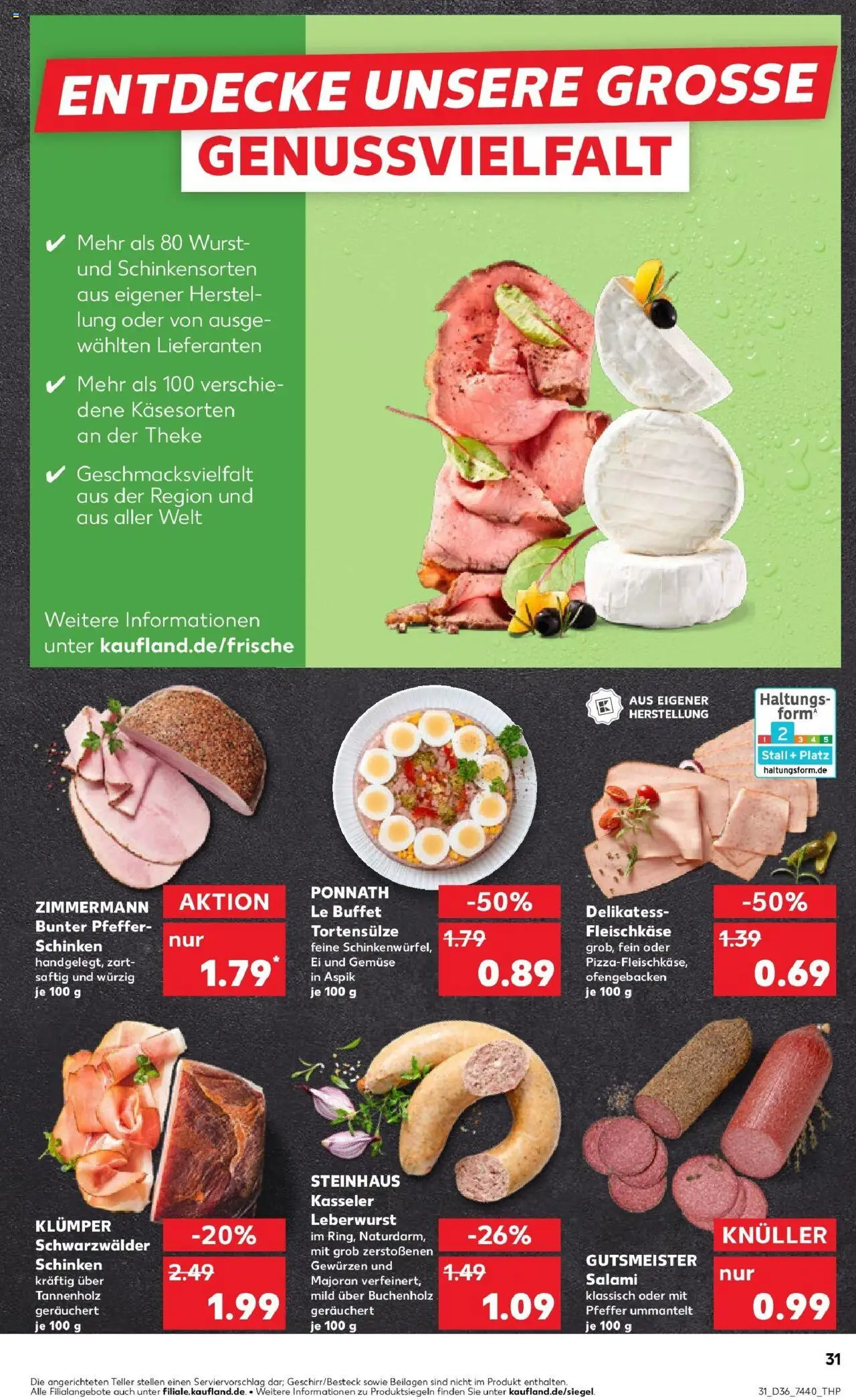 Kaufland prospekt Biedenkopf	 – gültig ab 07.09.2025 | Seite: 31 | Produkte: Theke, Gemüse, Pfeffer, Salami