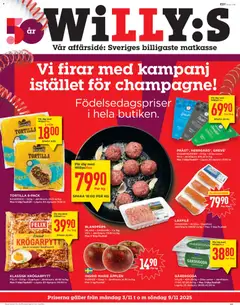 Willys - erbjudanden - Förhandsvisning av reklamblad från butik Willys aktuell från 03.11.2025
