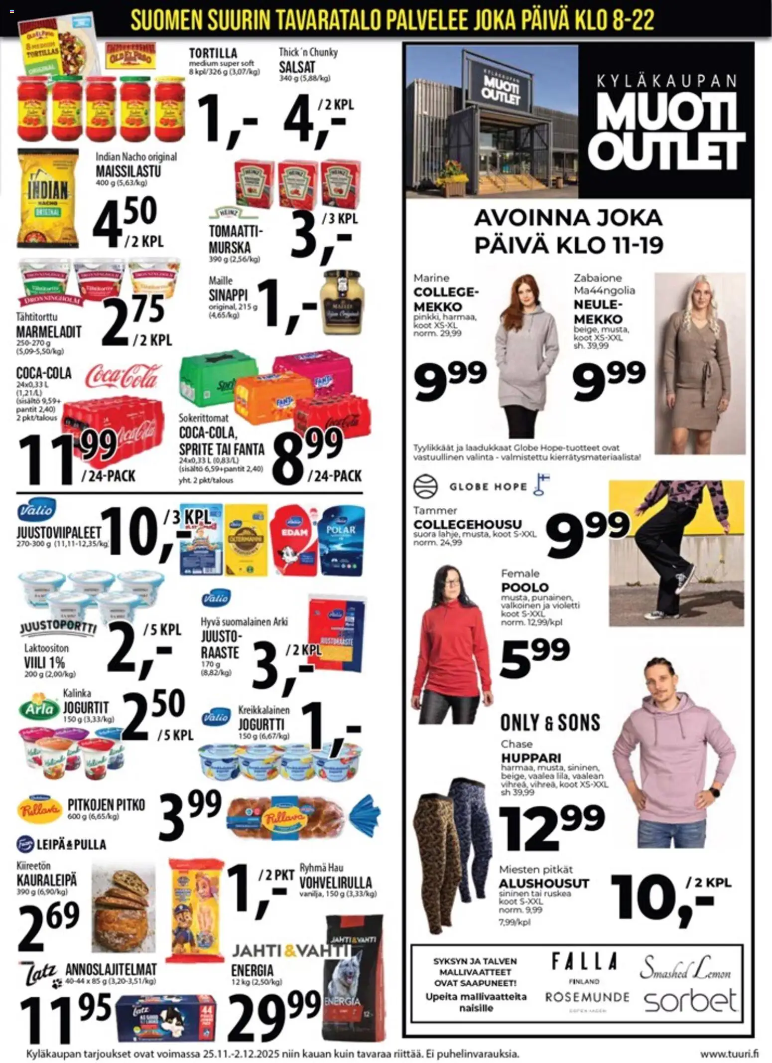 Tuuri - Black Friday – voimassa 25.11.2025 alkaen | Sivu: 14 | Tuotteet: Sprite, Leipä, Neule, Pulla