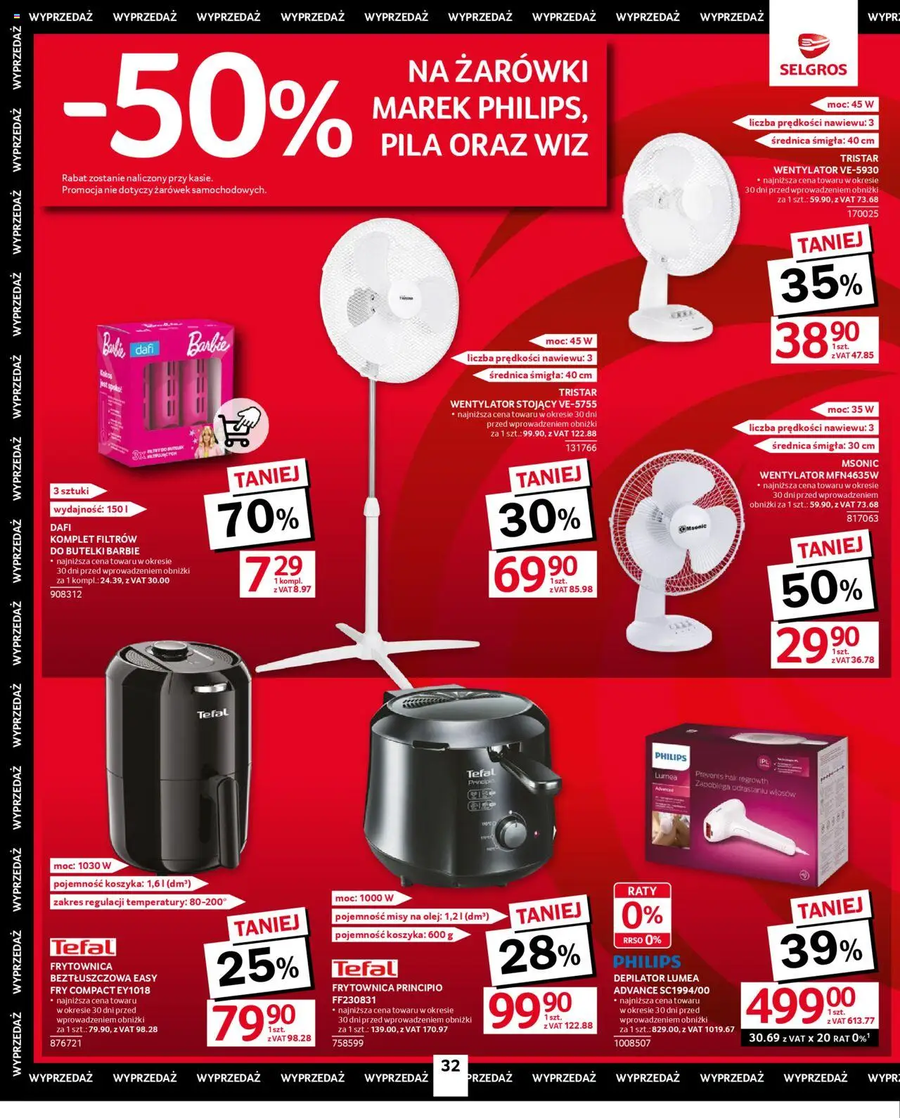 Selgros cash&carry Gazetka - Oferta przemysłowa od 05.06.2025 | Strona: 34 | Produkty: Wentylator, Olej, Żarówki, Tefal