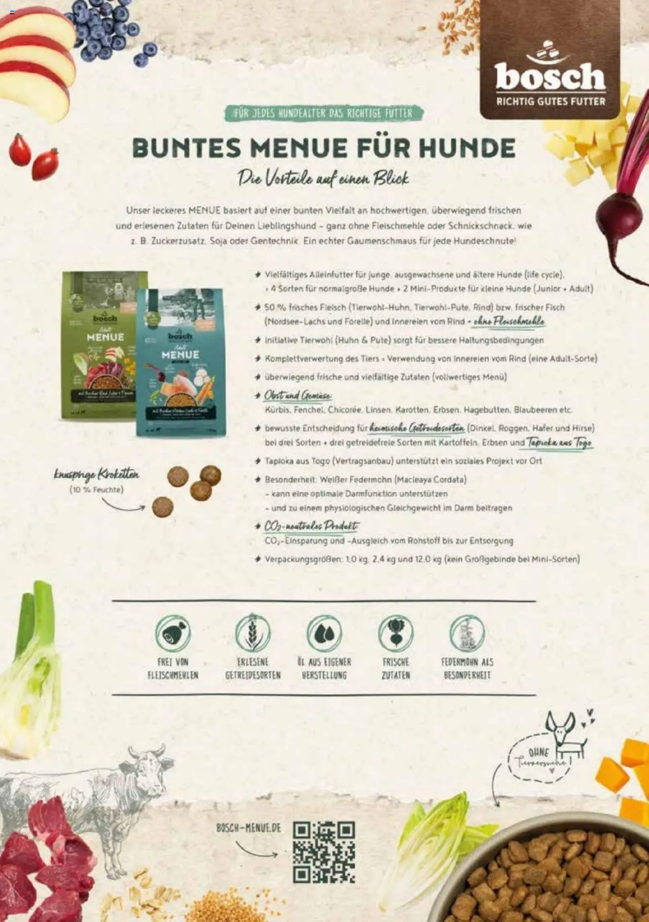 zookauf  Heimtier Journal - gültig ab dem 21.07.2025 | Seite: 55 | Produkte: Bosch, Fisch, Fleisch, Erbsen