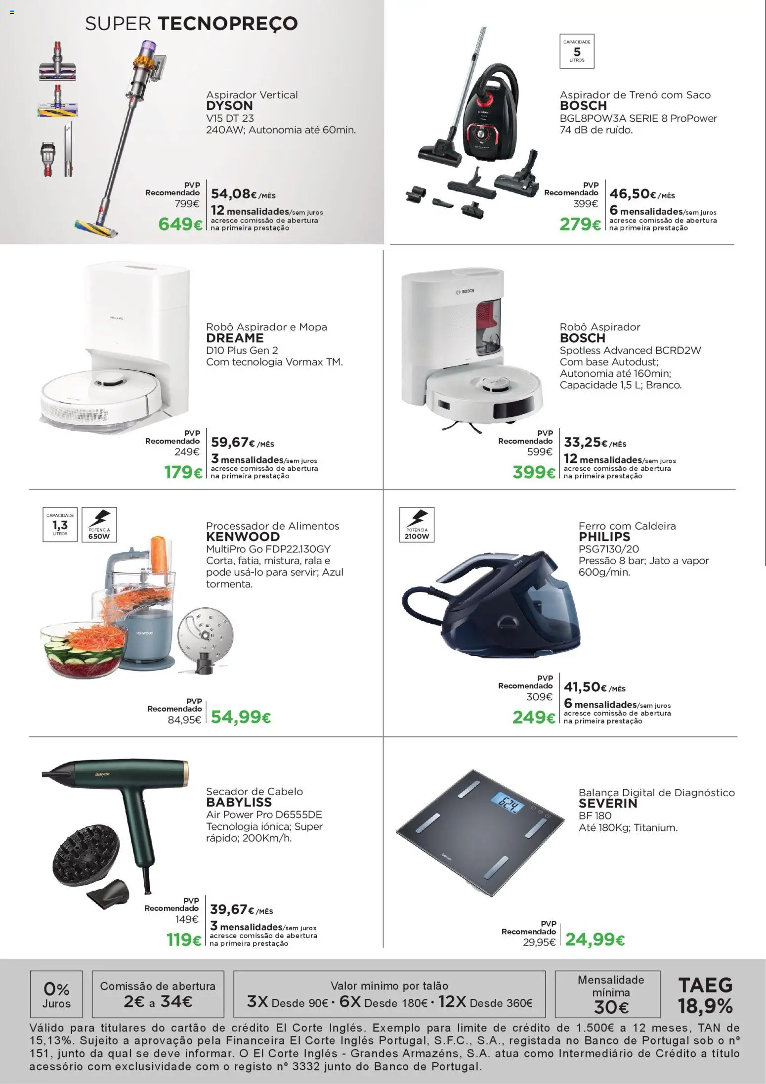 El Corte Ingles folheto │ válido de 20.03.2026 | Página: 12 | Produtos: Secador, Ferro, Robô, Secador de cabelo