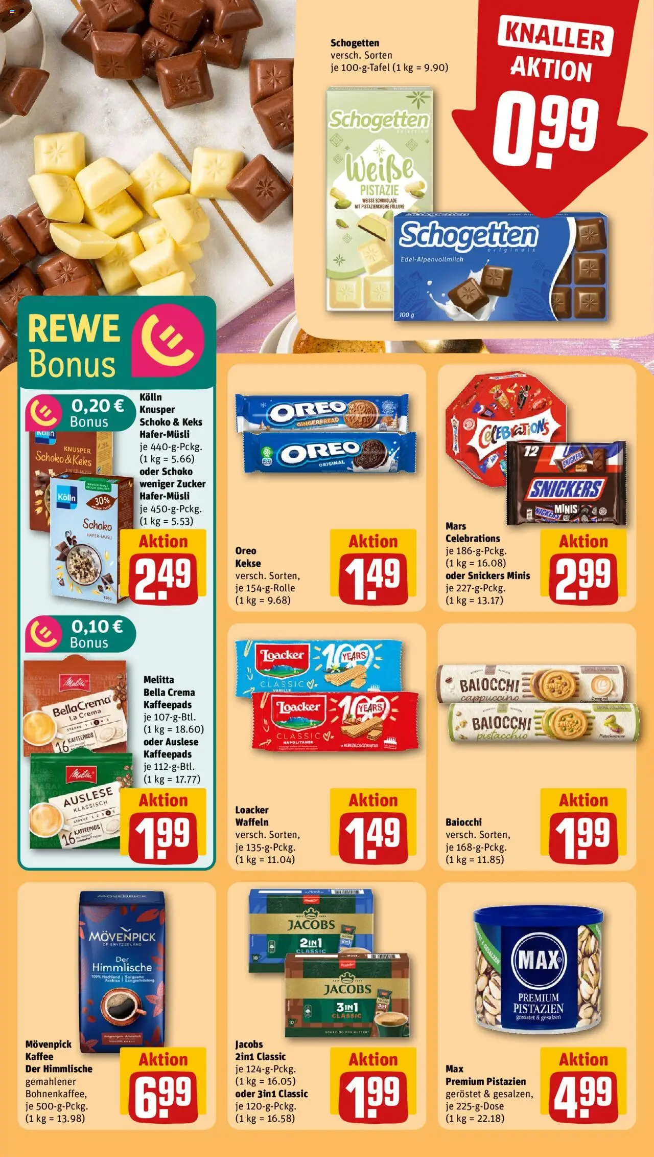  | Pagina: 20 | Producten: Mars, Snickers, La, Cappuccino