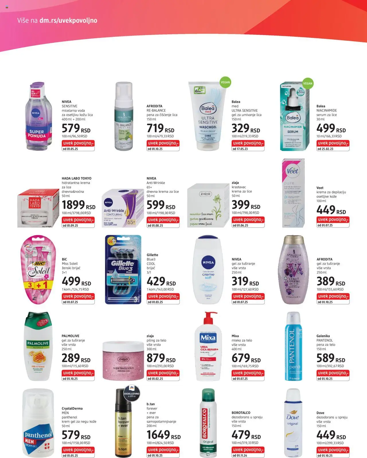 DM Drogerie katalog - važi od 16.10.2025 | Strana: 4 | Proizvode: Mixa, Mleko, Dezodorans, Borotalco