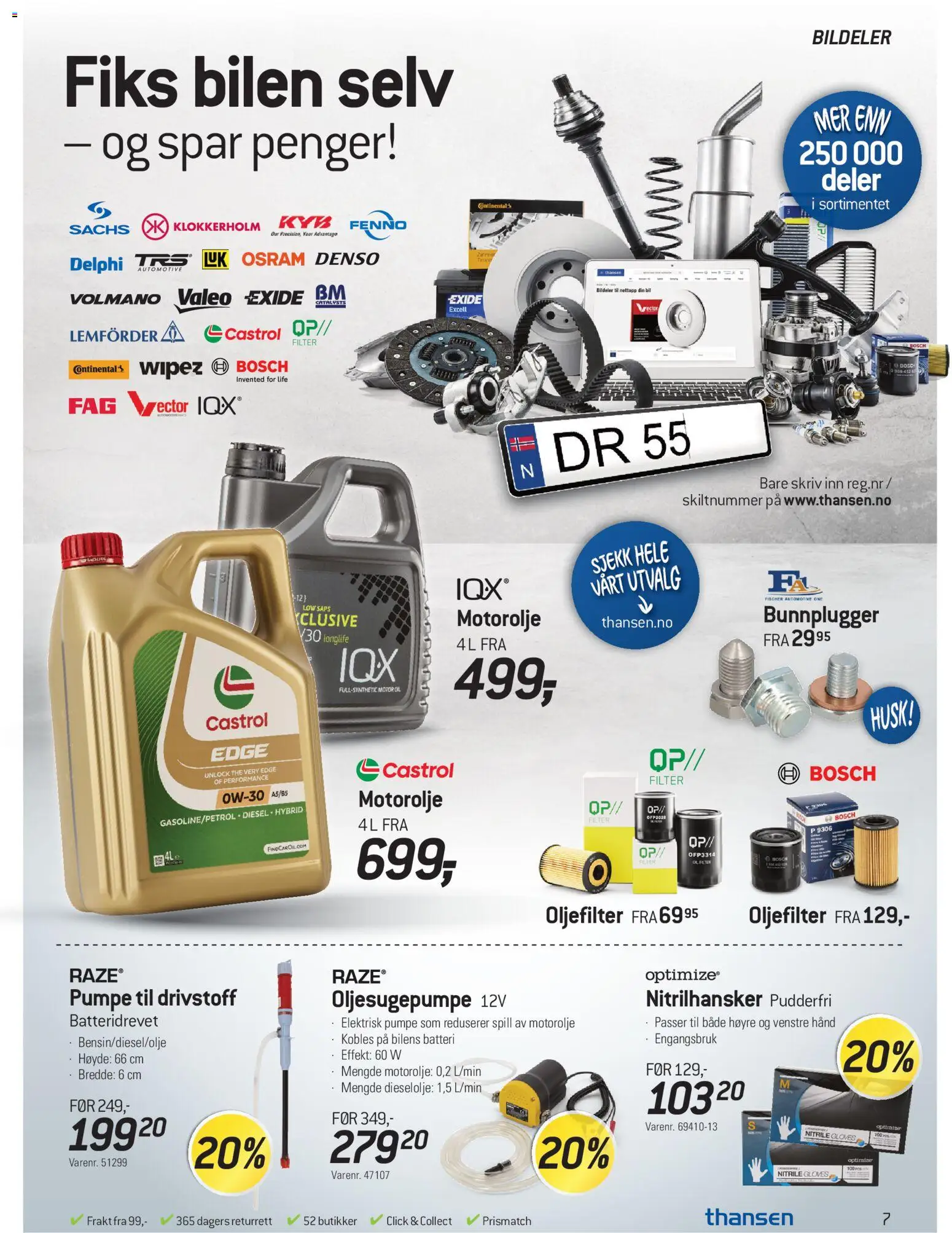 {H1} | Side: 7 | Produkter: Pumpe, Spill, Batteri