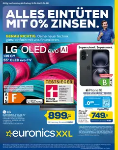 Euronics Prospekt Beilage ab 11.04.2026 gültig