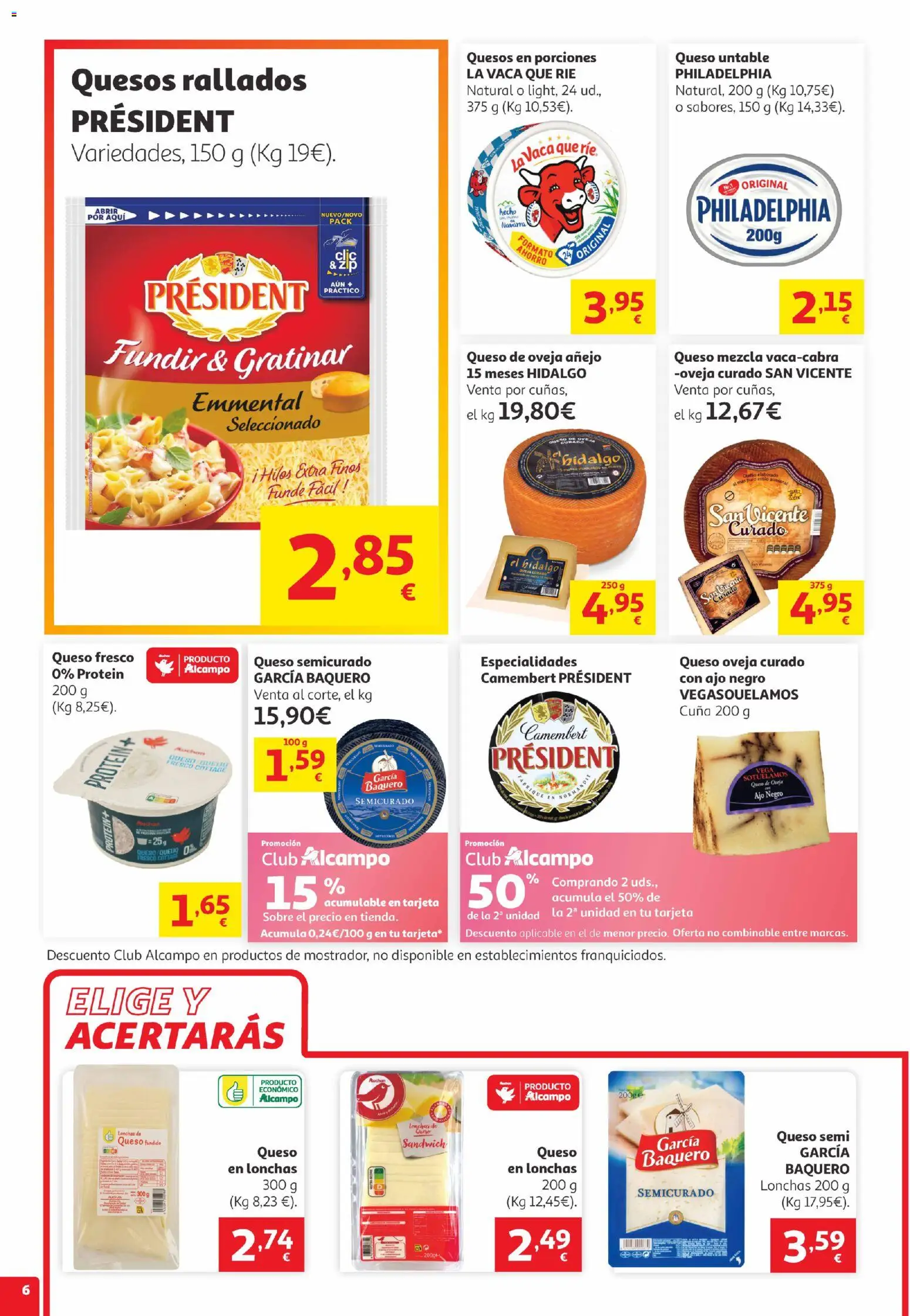 Alcampo Canarias │ válido desde el 05.05.2026 | Página: 6 | Productos: Queso de oveja, Queso, Queso fresco, Cuna