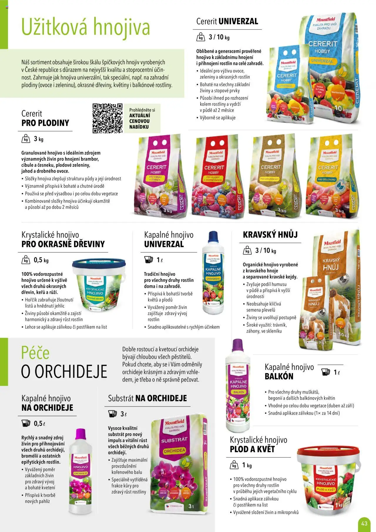 Mountfield katalog 2025 od 16.04.2025 | Strana: 43 | Produkty: Ovoce, Substrát, Brambory, Semena