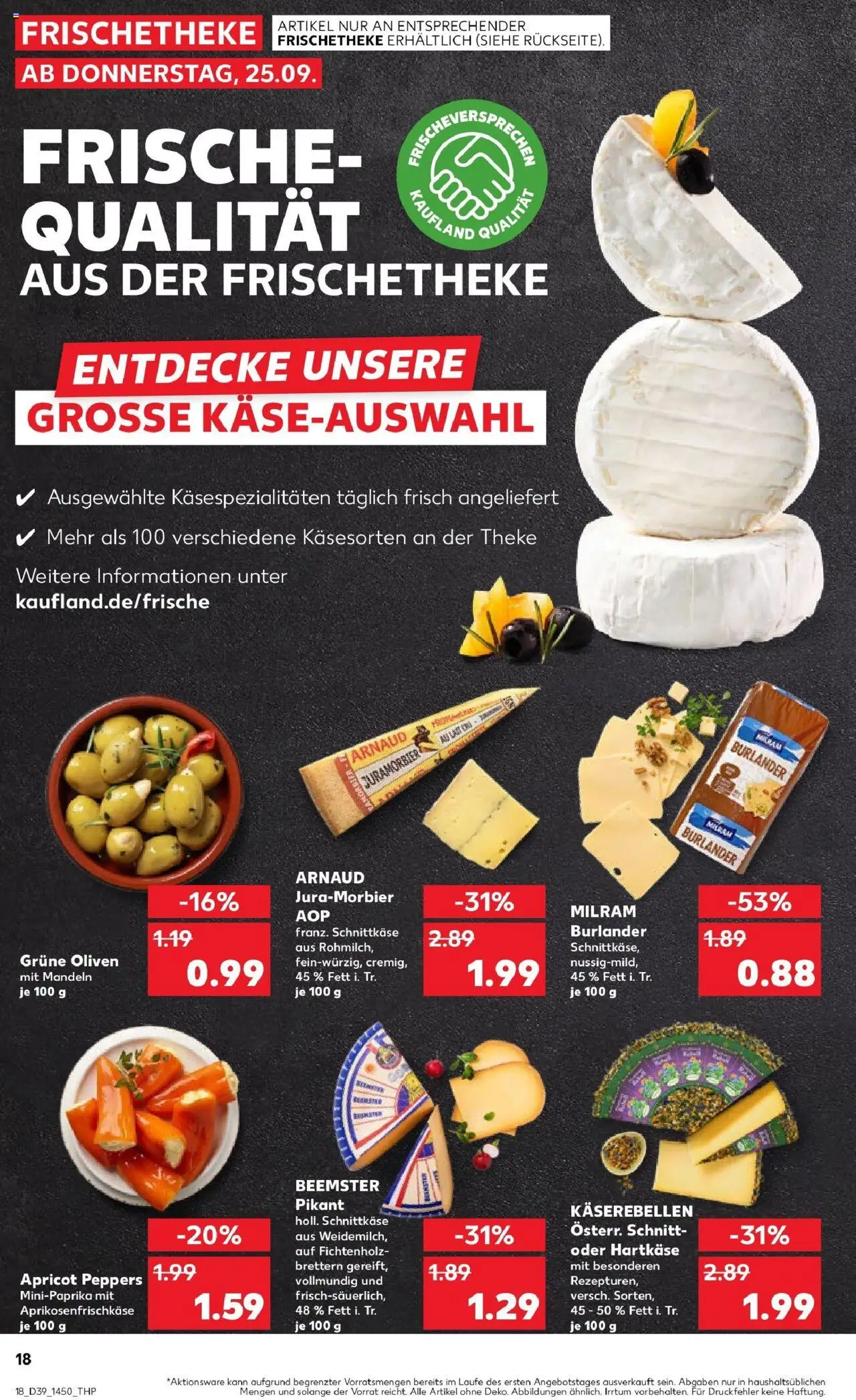 Kaufland prospekt Helmstedt	 – gültig ab 25.09.2025 | Seite: 18 | Produkte: Theke, Mandeln, Milram