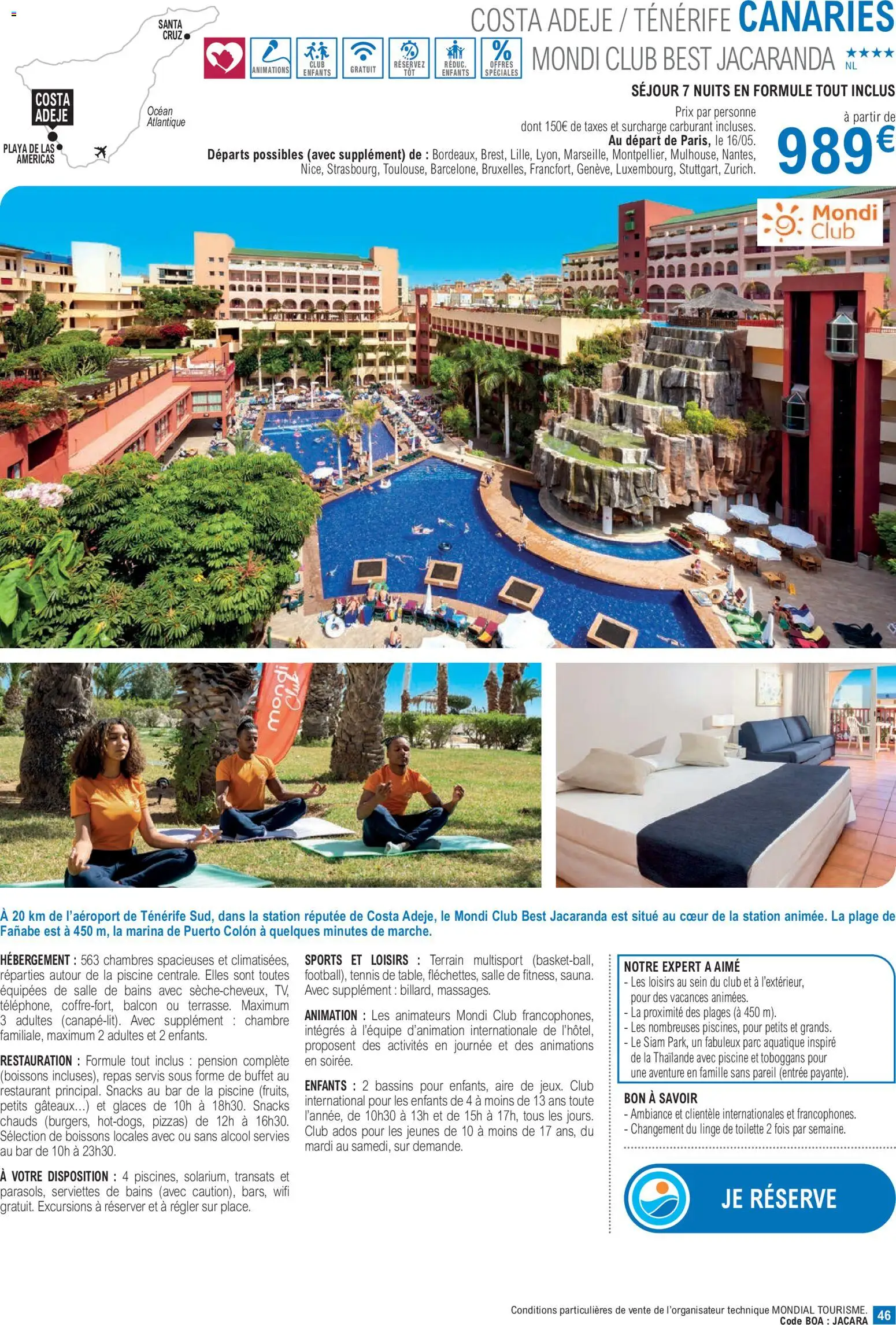 {H1} | Page: 46 | Produits: Glaces, Alcool, Buffet