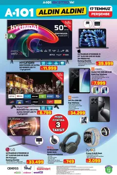 A101 Katalog Aldın Aldın - 17.07.2025 tarihinden itibaren geçerlidir | Sayfa: 23 | Ürünler: TV, Saat, Ses, Uydu