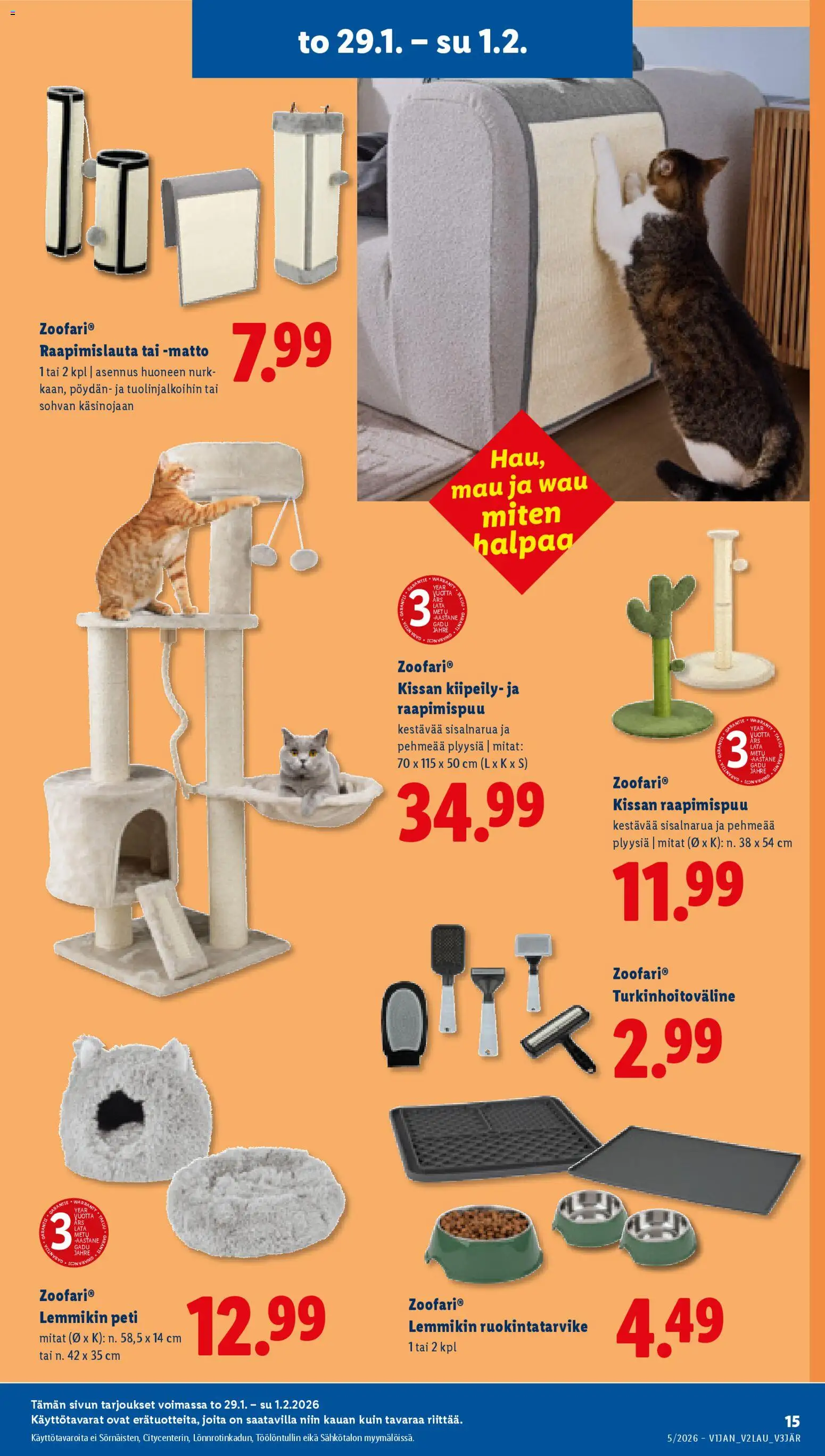 Lidl tarjoukset - Helsinki – voimassa 29.01.2026 alkaen | Sivu: 17 | Tuotteet: Matto