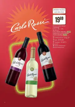 Pogląd oferty "WINO CARLO ROSSI 3 RODZAJE, Wino Carlo Rossi, 3 rodzaje, 0,75 L, 9%-12%" - ważna od 27.02.2026 | Strona: 13