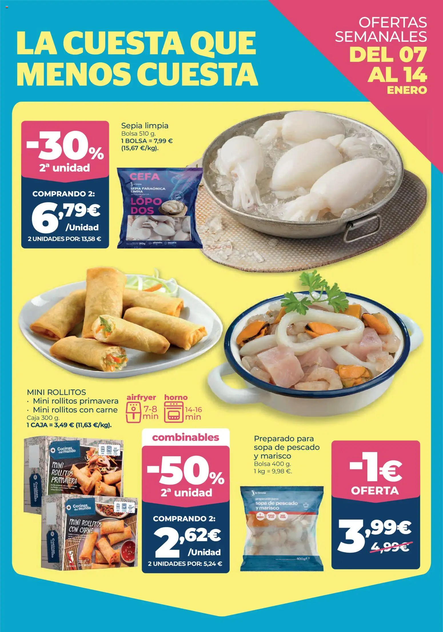 La Sirena folleto │ válido desde el 07.01.2026 | Página: 3 | Productos: Pescado, Horno, Plancha, Caja