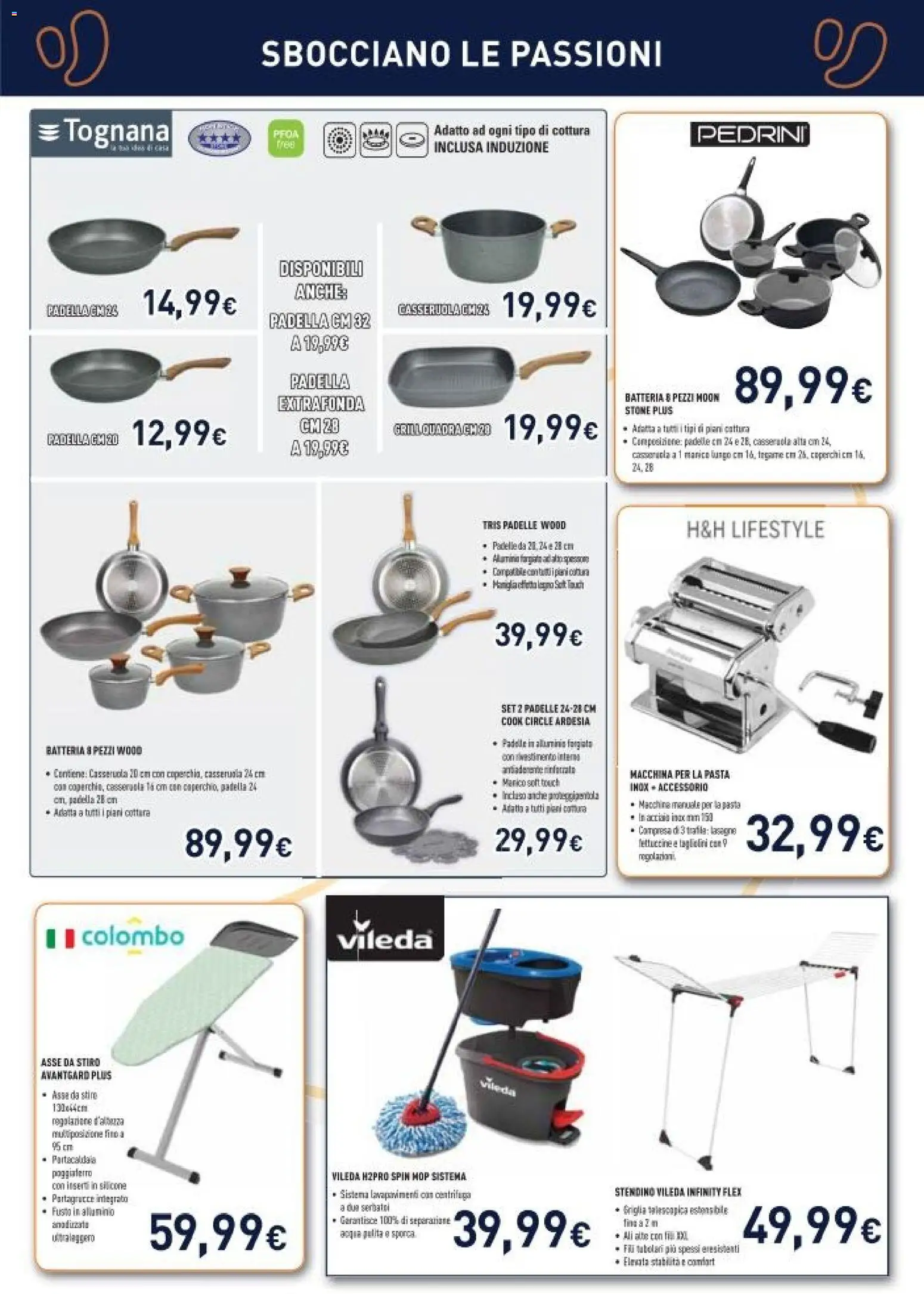 Volantino Unieuro del 03.04.2026 | Pagina: 17 | Prodotti: Macchina per la pasta, Pasta, Alluminio, Fettuccine