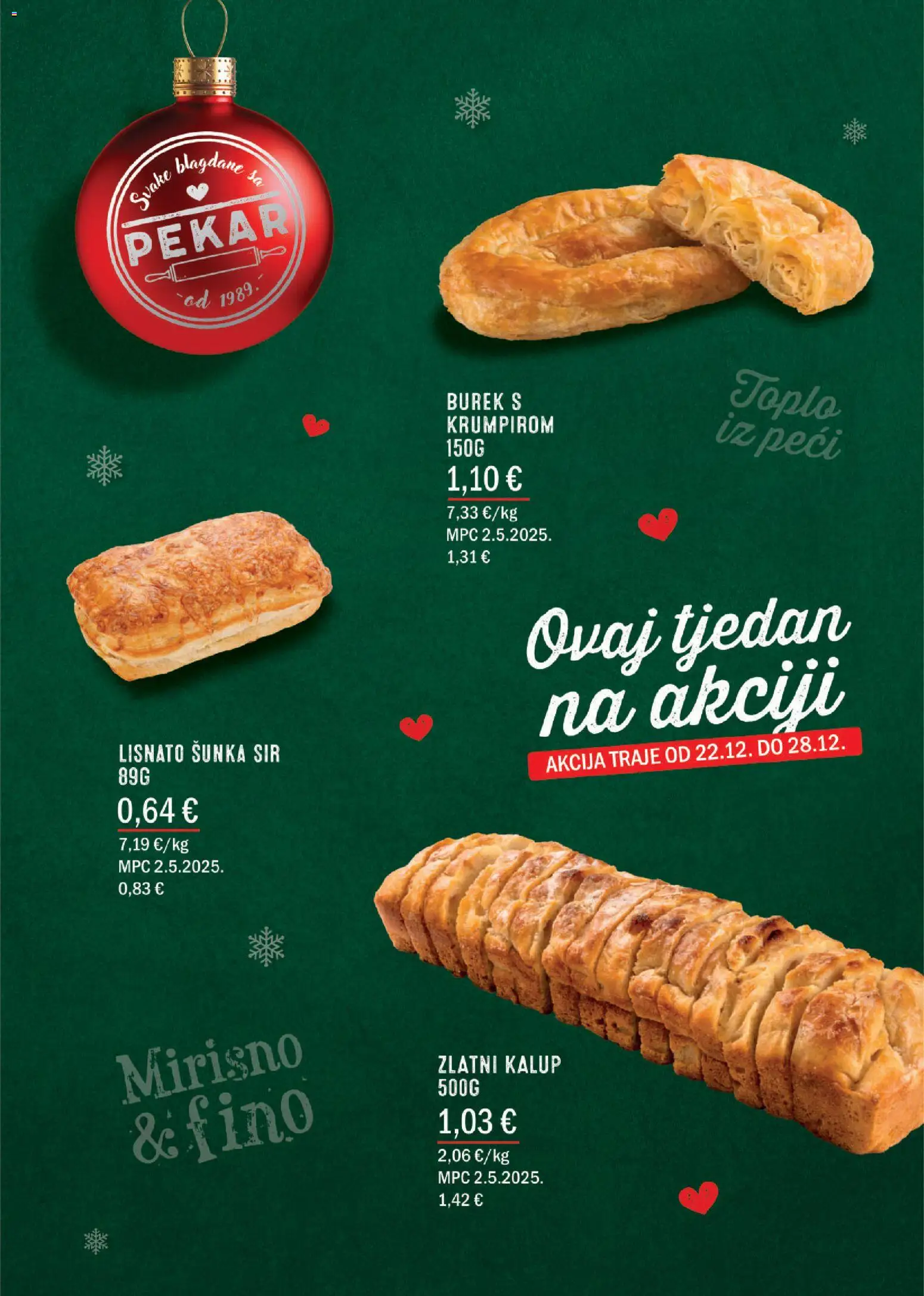 Boso katalog | vrijedi od 22.12.2025 | Stranica: 2 | Proizvodi: Sir, Šunka, Burek