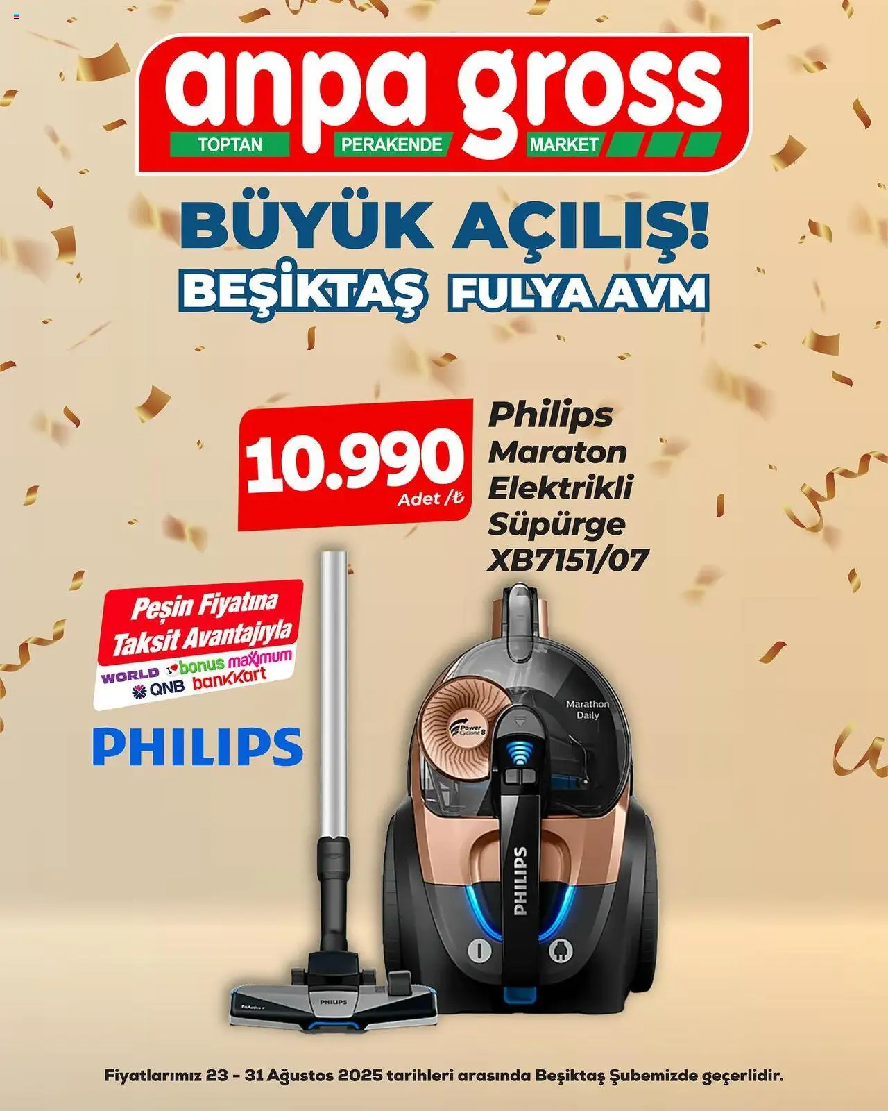 Anpa Gross Büyük Açılış - 23.08.2025 tarihinden itibaren geçerlidir | Sayfa: 24 | Ürünler: Elektrikli süpürge