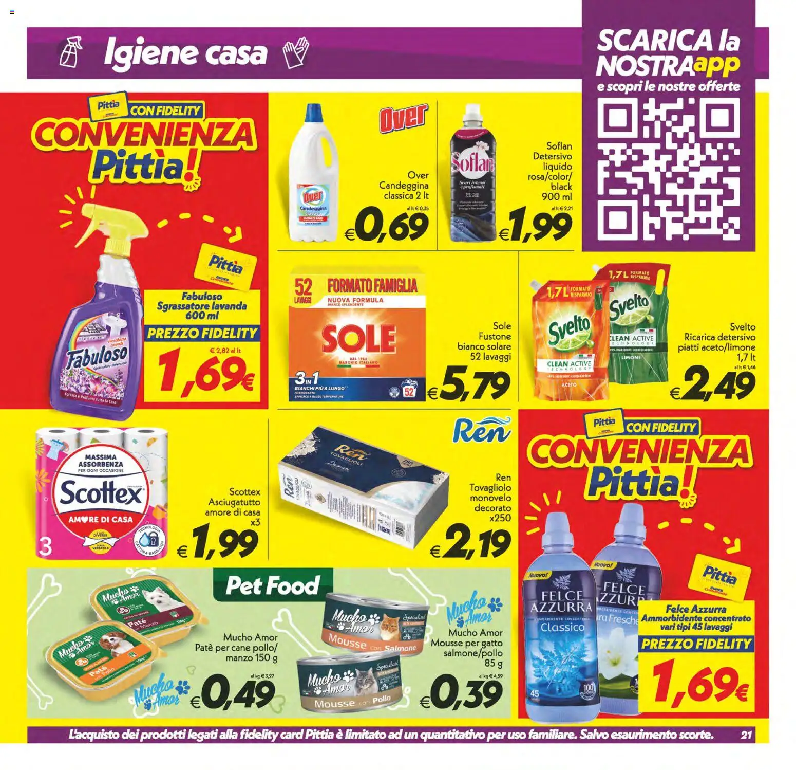 Volantino SuperConveniente del 06.03.2026 | Pagina: 21 | Prodotti: Pollo, Ammorbidente, Salmone, Limone