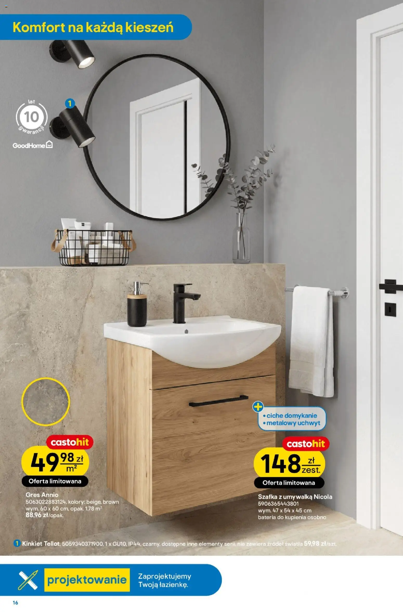 Castorama gazetka od 18.03.2026 | Strona: 17 | Produkty: Umywalka, Bateria