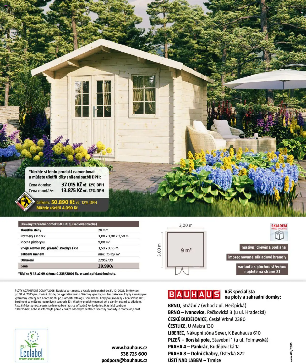 Bauhaus katalog Ploty a zahradní domky od 01.04.2025 | Strana: 100 | Produkty: Zahradní domek