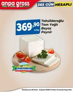 30.01.2026 tarihinden itibaren geçerli olan Anpa Gross kataloğu önizlemesi