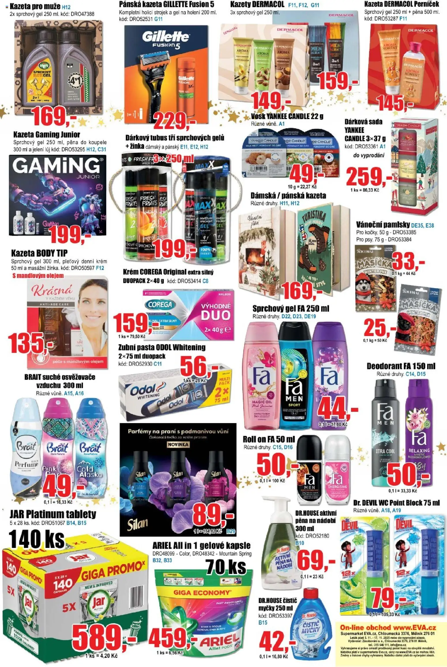 Eva supermarket leták od 05.11.2025 | Strana: 6 | Produkty: Pěna do koupele, Corega, Nádobí, Kapsle