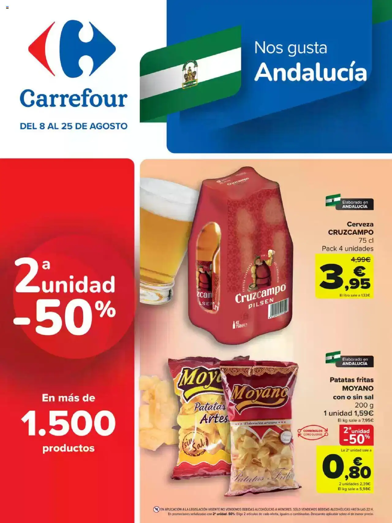 Carrefour folleto │ válido desde el 08.08.2025 | Página: 1 | Productos: Cerveza