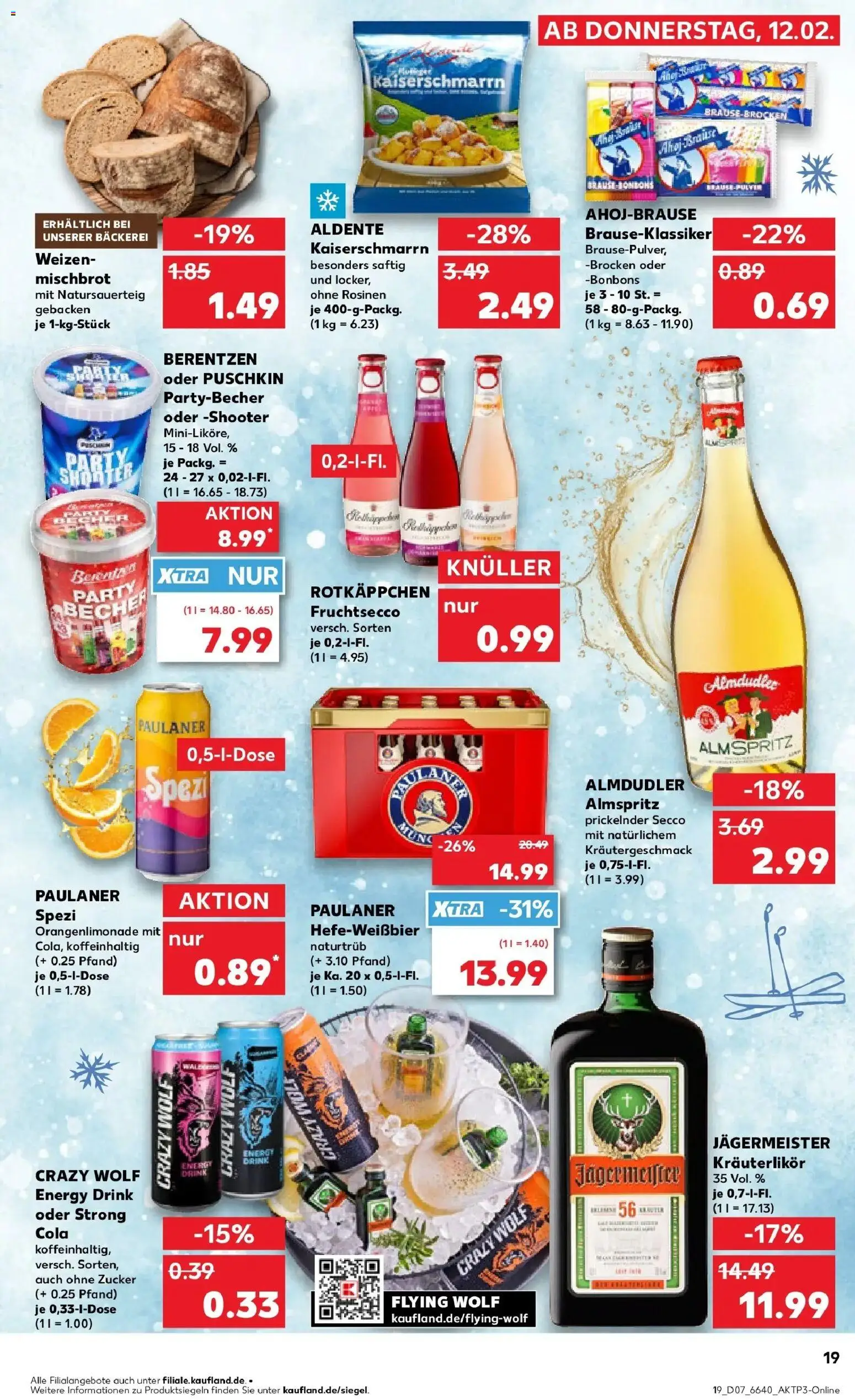 Kaufland prospekt Münsingen	 – gültig ab 12.02.2026 | Seite: 27 | Produkte: Bäckerei, Jägermeister, Zucker, Rotkäppchen