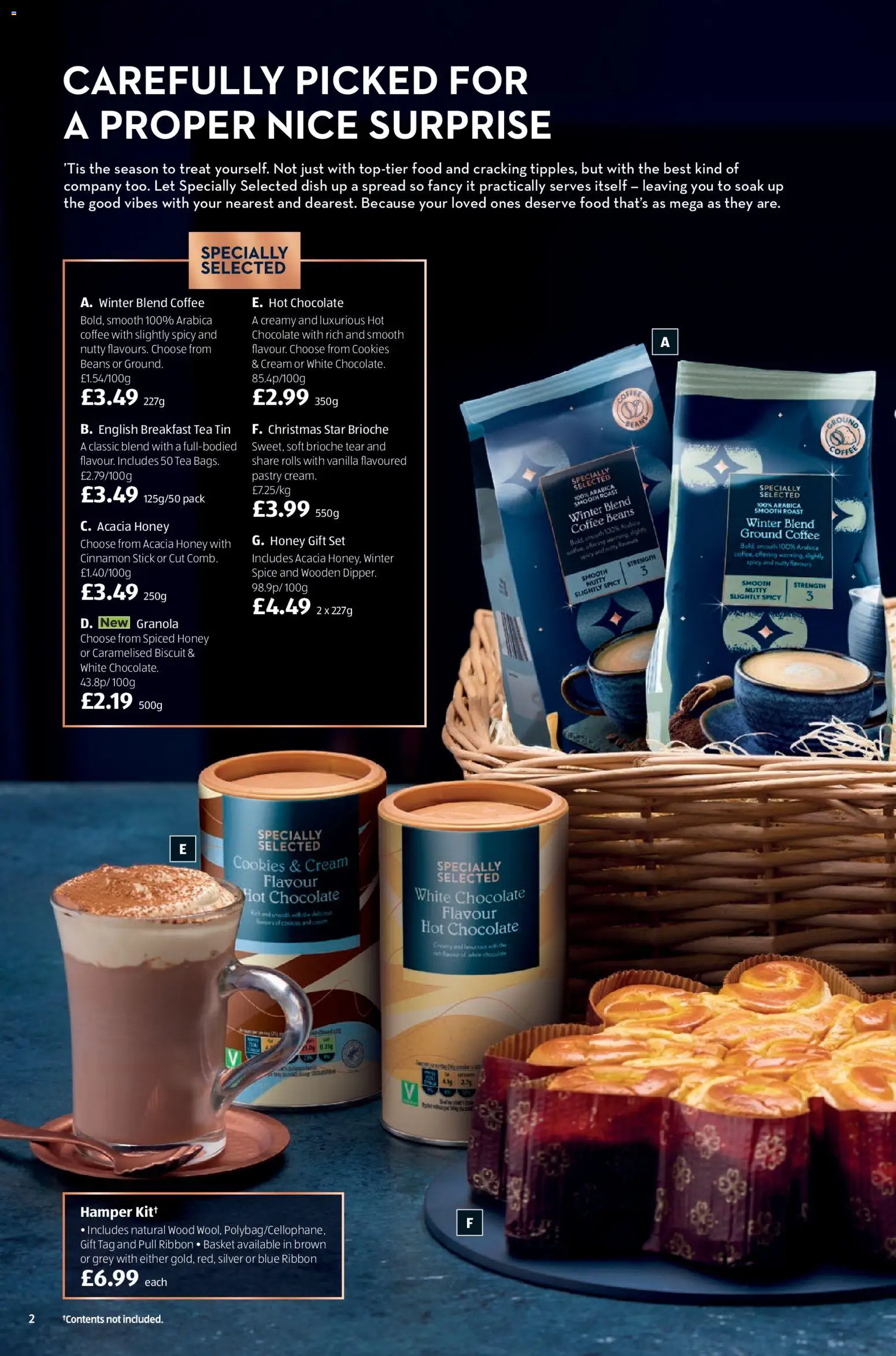 {H1} | Page: 2 | Products: Hamper, Coffee, Tea, Papier blanc