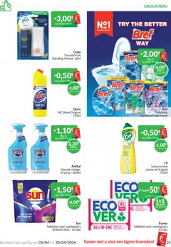 Intermarché -kaart - Voorbeeld van een folder van Intermarché, geldig van 01.04.2026 | Pagina: 25 | Producten: Wc, Douche, Kaart