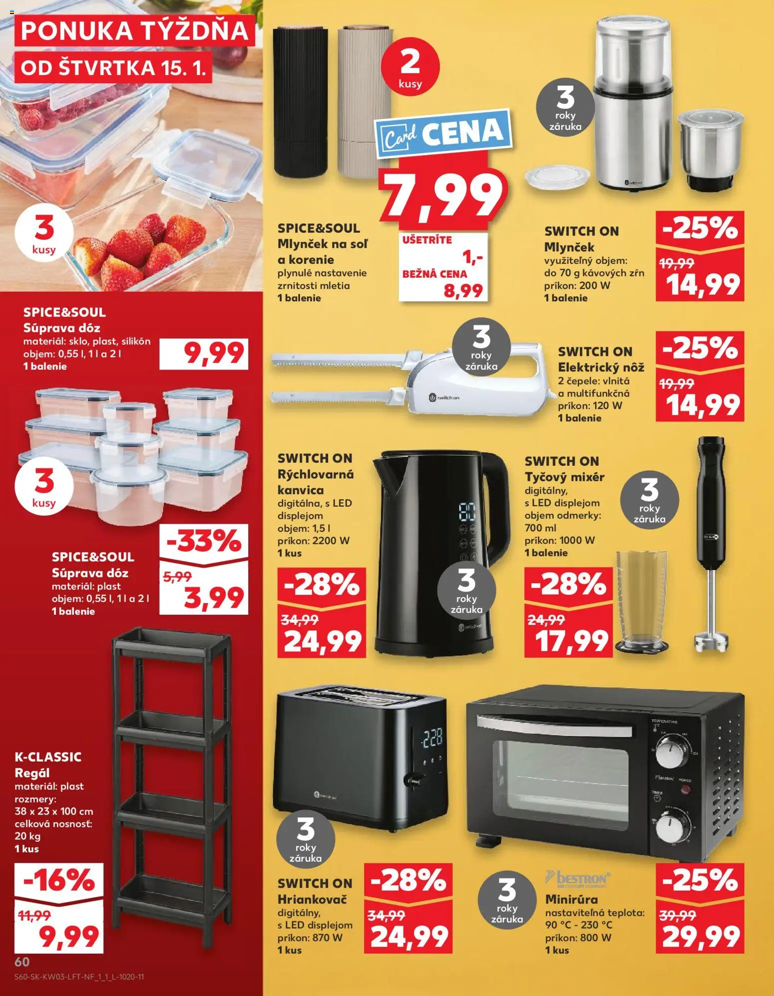 Kaufland SK akciós ujság - amely érvényes a következő dátumtól: 15.01.2026 | Oldal: 60