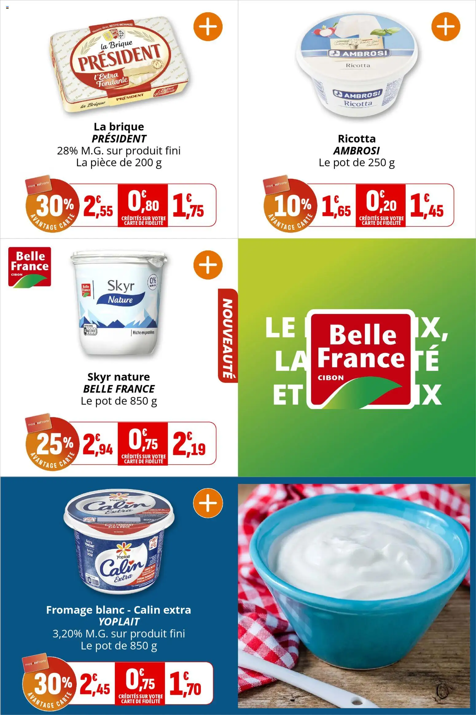 {H1} | Page: 19 | Produits: Fromage blanc, Fromage, Ricotta, Skyr