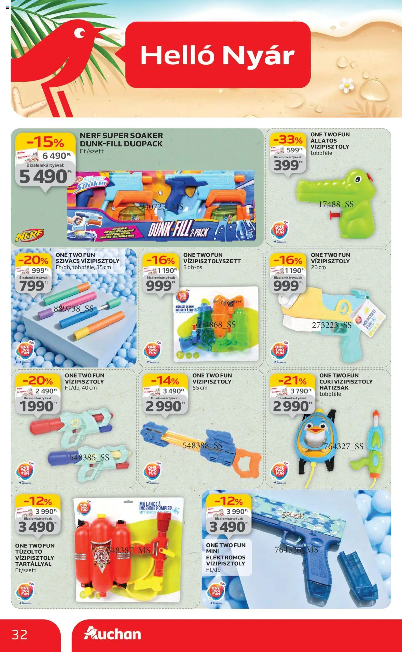 Auchan akciós ujság - amely érvényes a következő dátumtól: 19.06.2025 | Oldal: 32 | Termékek: Hátizsák