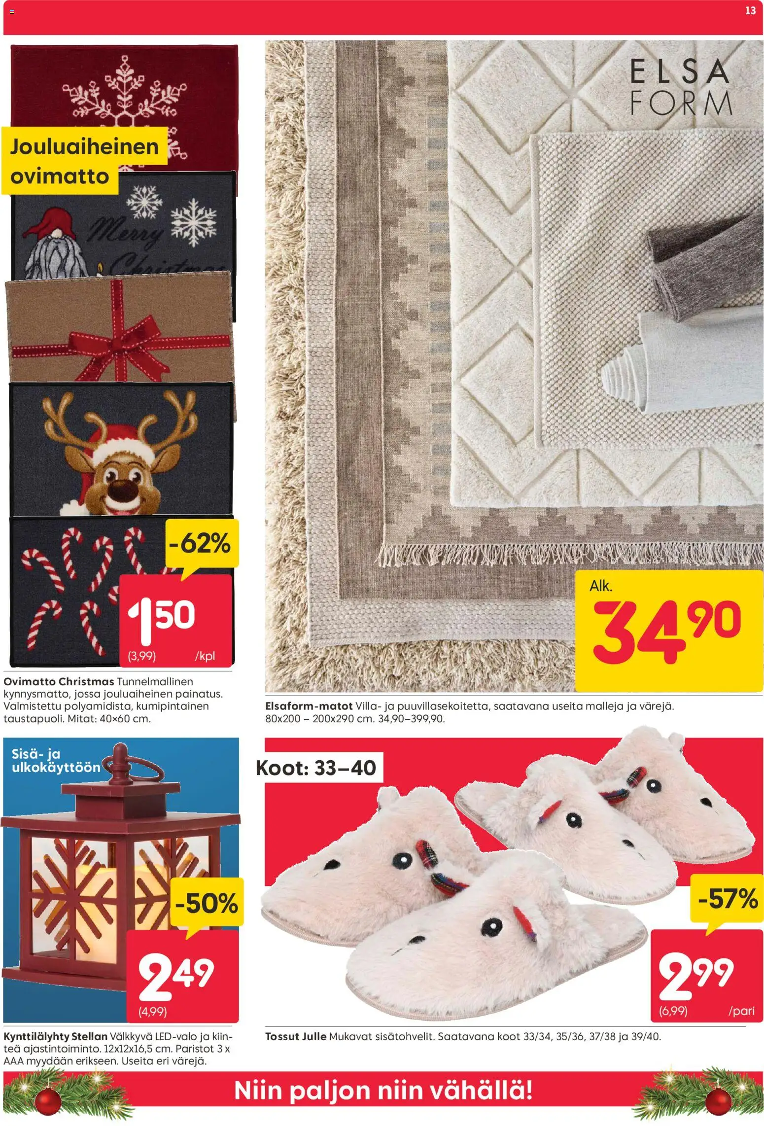 Rusta - Black Friday – voimassa 17.11.2025 alkaen | Sivu: 13 | Tuotteet: Ovimatto, Paristot, Tossut