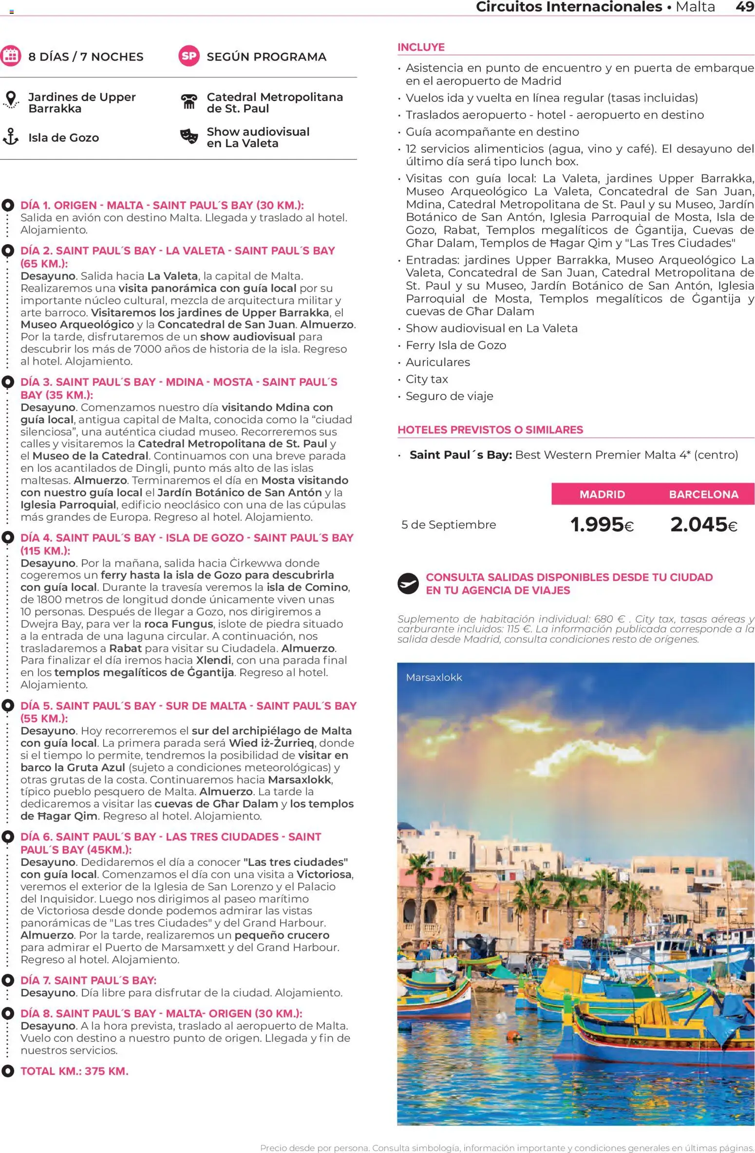 Viajes El Corte Inglés Circuitos exclusivos │ válido desde el 28.03.2026 | Página: 49 | Productos: General, Vino, Auriculares