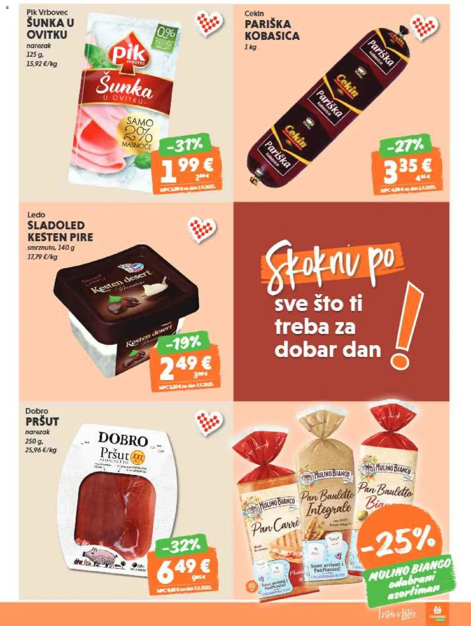 Studenac katalog | vrijedi od 04.02.2026 | Stranica: 7 | Proizvodi: Šunka, Narezak, Ledo, Sladoled