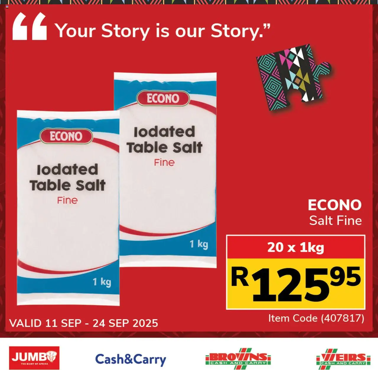 New Jumbo catalogue – valid from 11.09.2025 | Page: 4 | Products: Table, Salt
