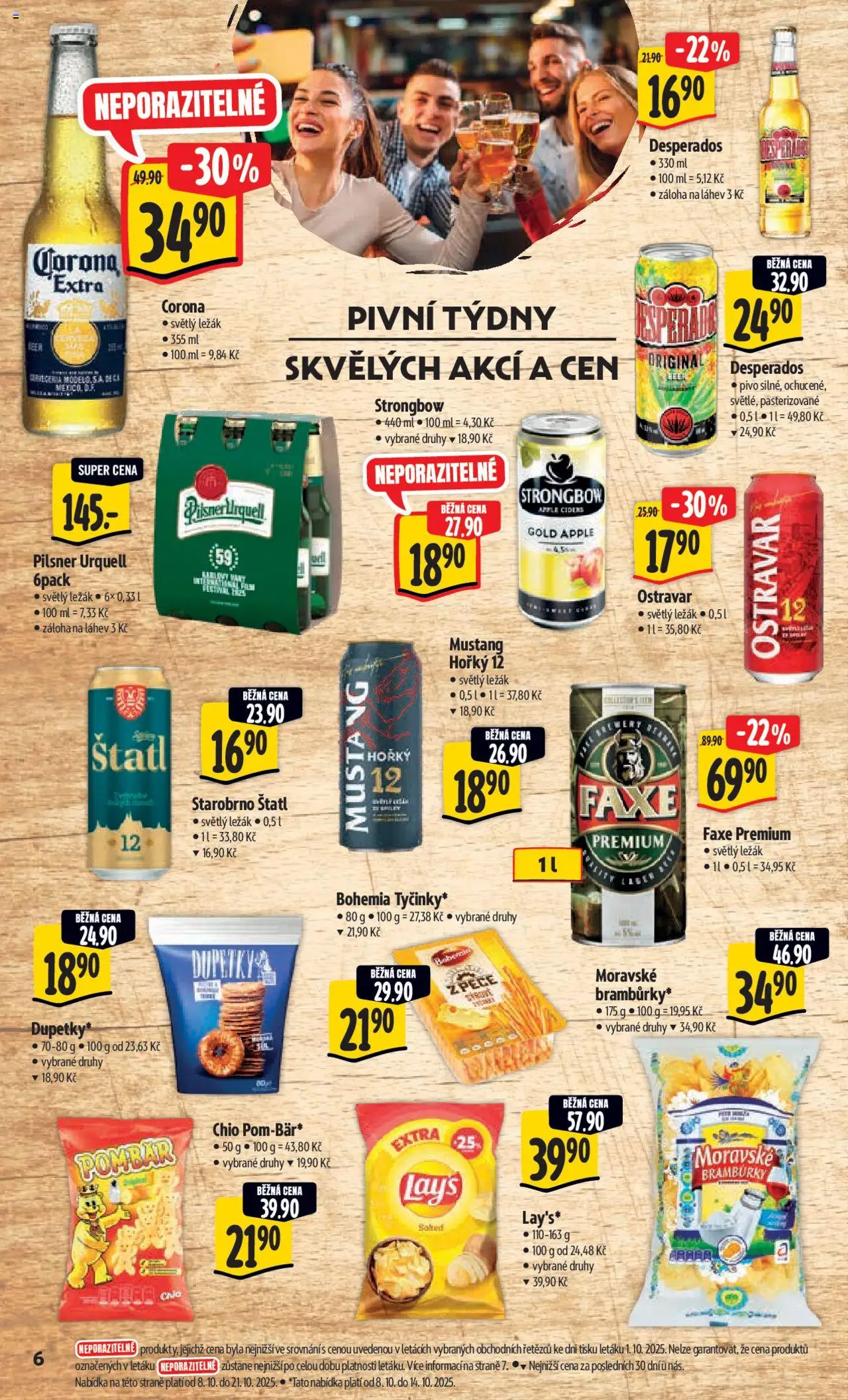Albert leták - Hypermarket od 08.10.2025 | Strana: 11 | Produkty: Starobrno, Bramburky, Desperados, Strongbow