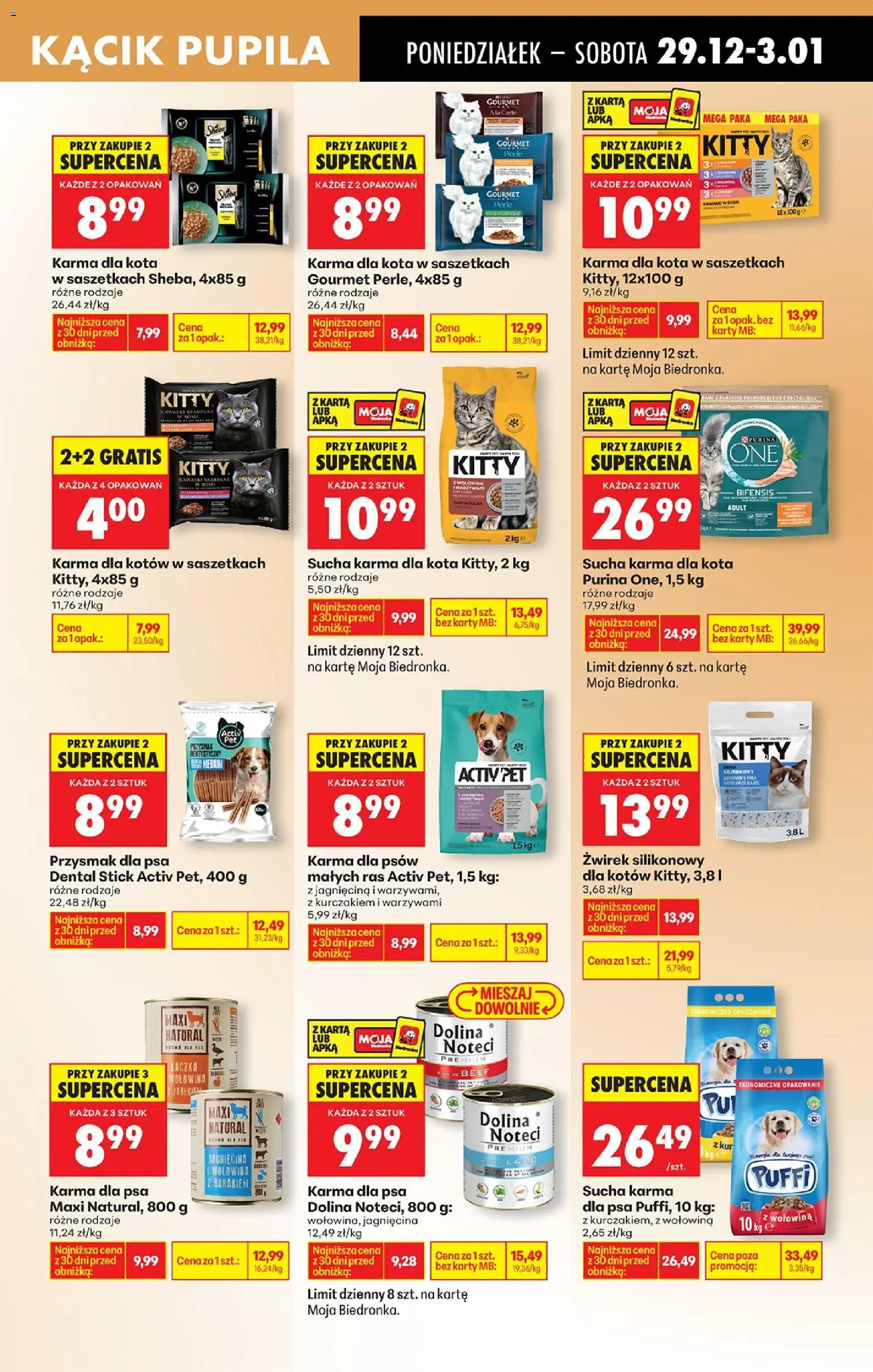 Biedronka gazetka od 29.12.2025 | Strona: 75 | Produkty: Jagnięcina, Karma dla kotów, Karma dla kota, Karma dla psa