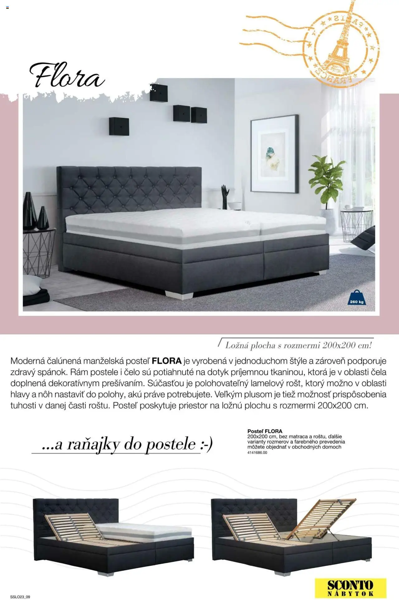 Nové Sconto nábytok akcie – leták je platný od 14.02.2025 | Strana: 9 | Produkty: Nábytok, Posteľ, Manželská posteľ, Postele