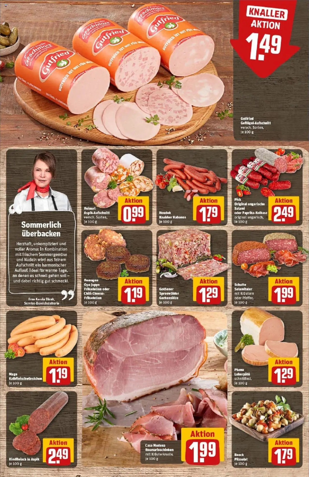 Rewe prospekt Schwerin	 - gültig ab dem 20.07.2025 | Seite: 12 | Produkte: Salami, Nudeln, Rindfleisch