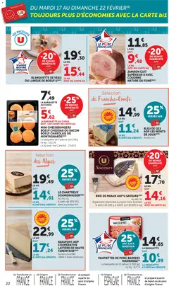bi1 - Prévisualisation de bi1 catalogue supermarché valide à partir de 17.02.2026 | Page: 22 | Produits: Four, Langue de bœuf, Porc, Ketchup