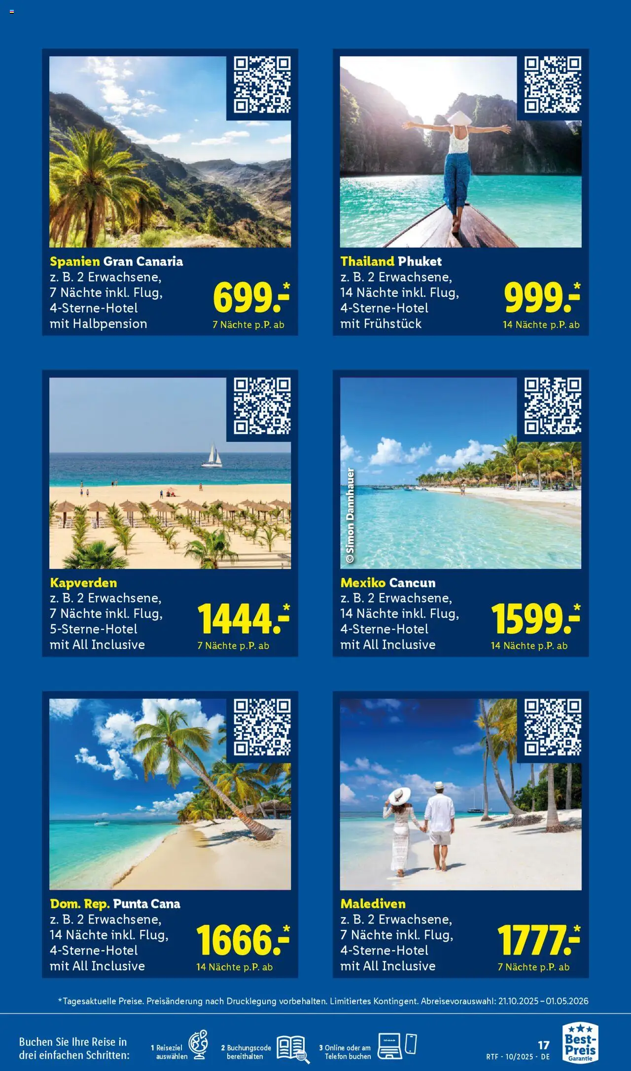 Lidl Reisen Oktober/November Reise-Highlights – gültig ab 13.10.2025 | Seite: 17 | Produkte: Telefon
