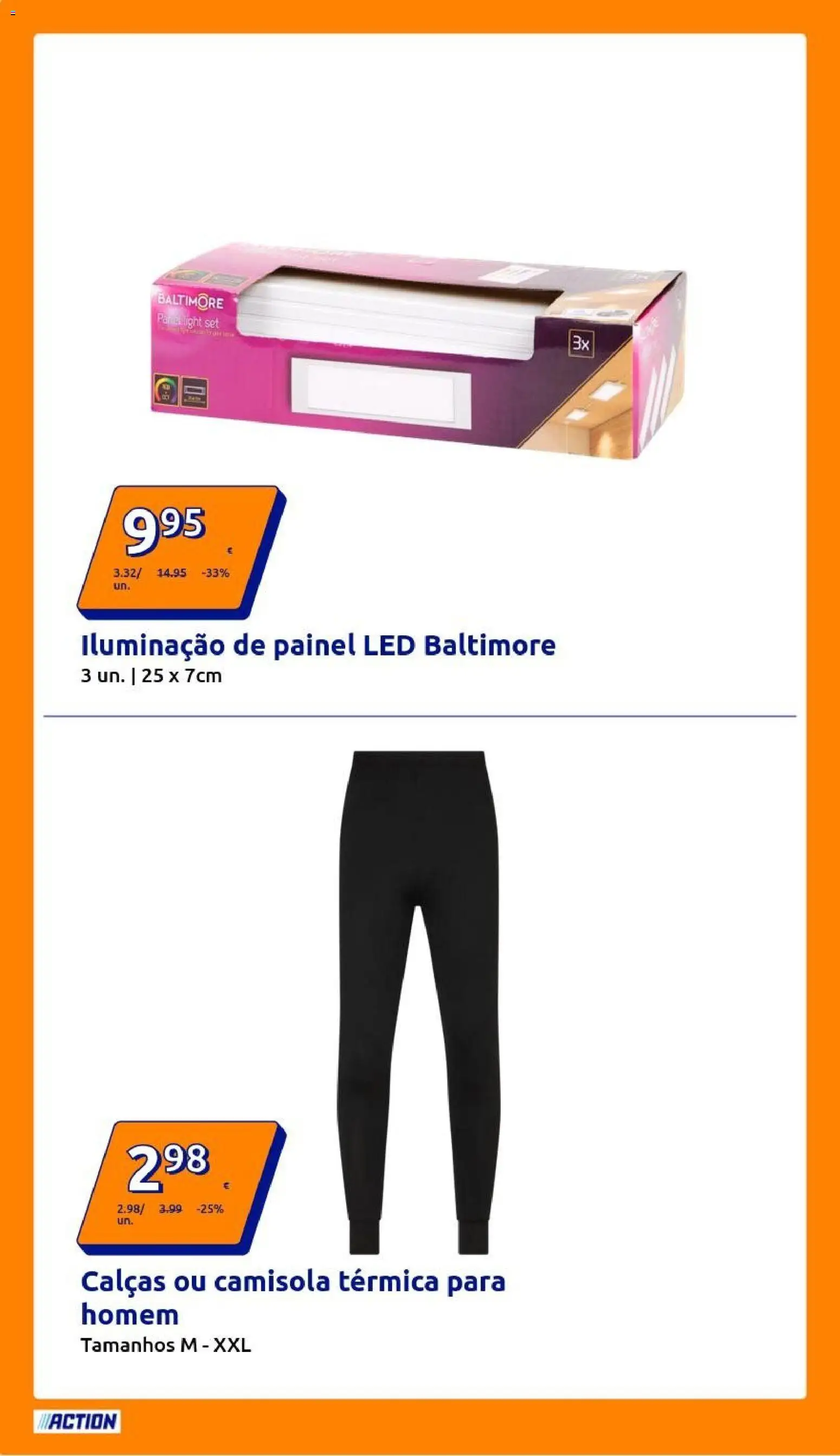 Action - Action PT week 50 2025 │ válido de 10.12.2025 | Página: 8 | Produtos: Calças, Camisola