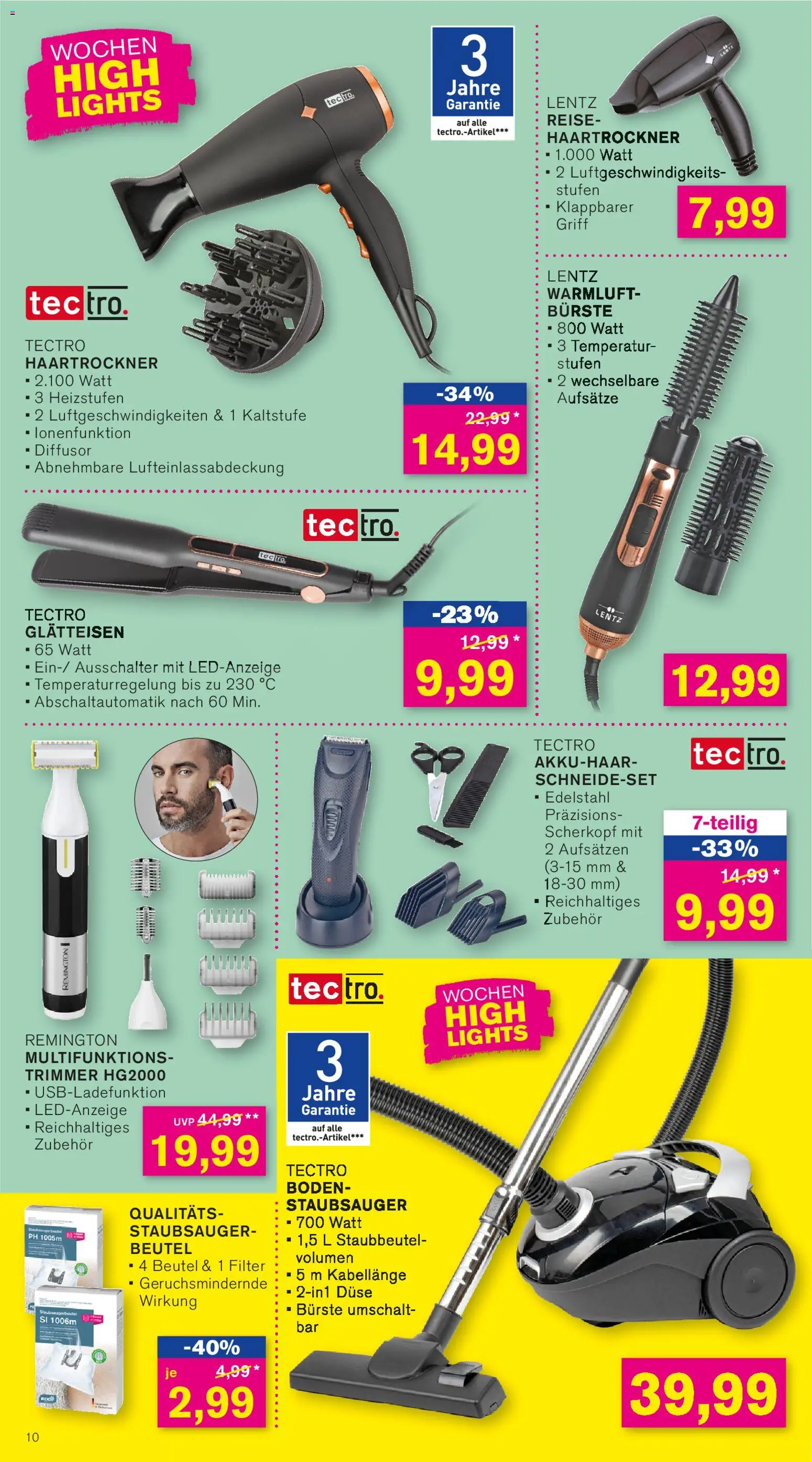 KODi Prospekt 	 – gültig ab 24.11.2025 | Seite: 10 | Produkte: Staubsauger, Haartrockner, Bürste, Glätteisen